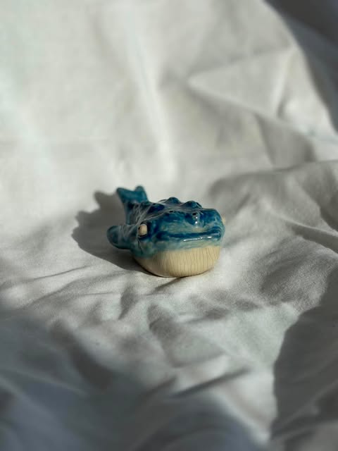 Hvalfisken i blå akvarel set fra endnu en vinkel, foto 3.